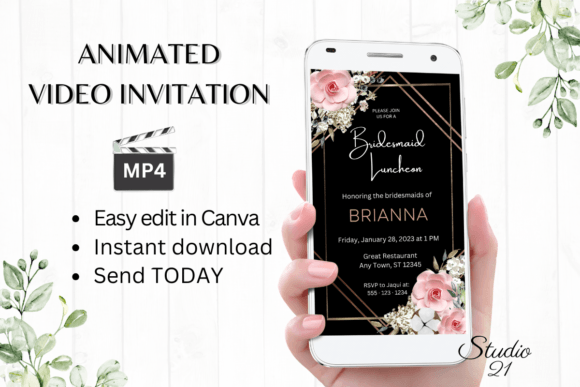 Effortless Elegance: The Boho Bridesmaid Luncheon Invitation