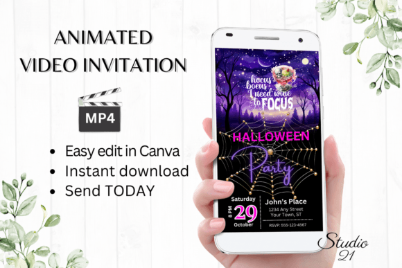 Effortless Halloween Invites: Smartphone Digital Animation