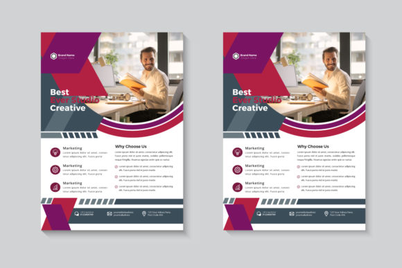 Elevate Your Marketing: Unique Vector Business Flyer Template