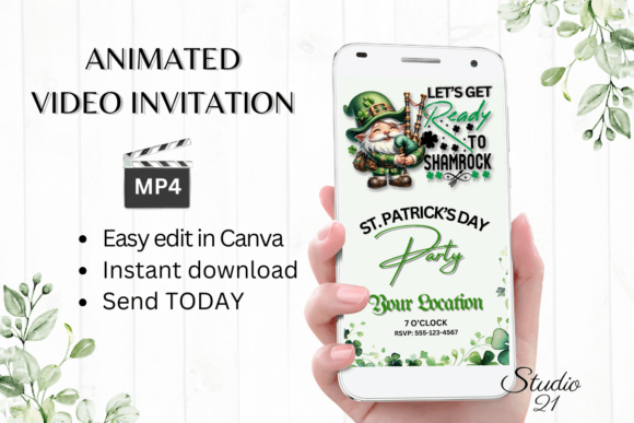 Festive Flair for Your Invites: The Saint Patrick's Day Template