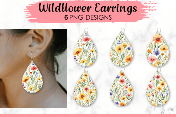 Flower Teardrop Earrings Sublimation PNG: A Designer's Guide