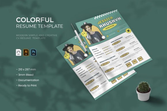 Make Your Job Application Unforgettable with Retro Colorful
