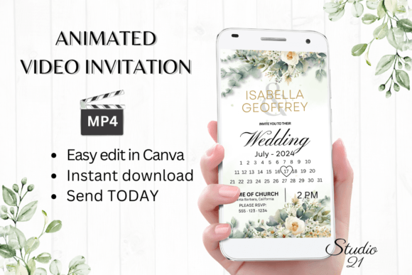 Modern Nuptials: The Electronic Wedding Invitation W8422B